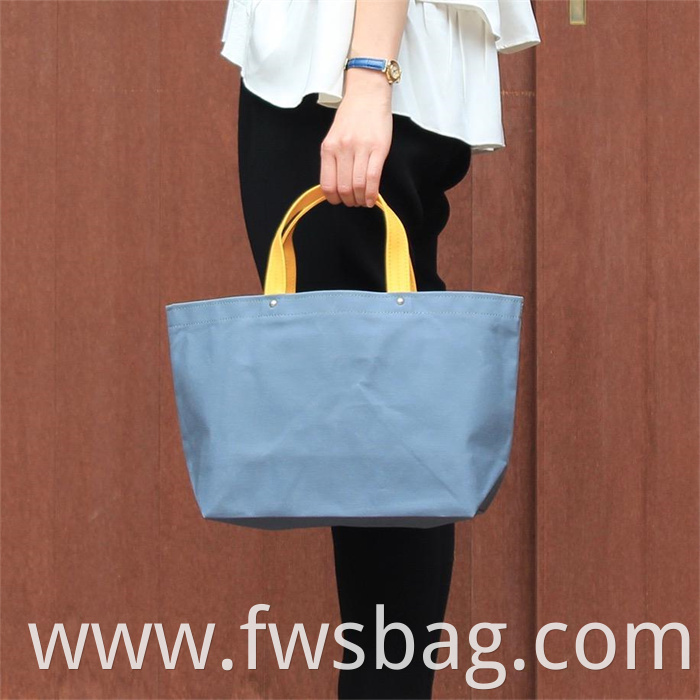 Bag Women Blue OEM Customized Designer Handbag Tote Logo Color Material Shopping Bags With Zipper Logos